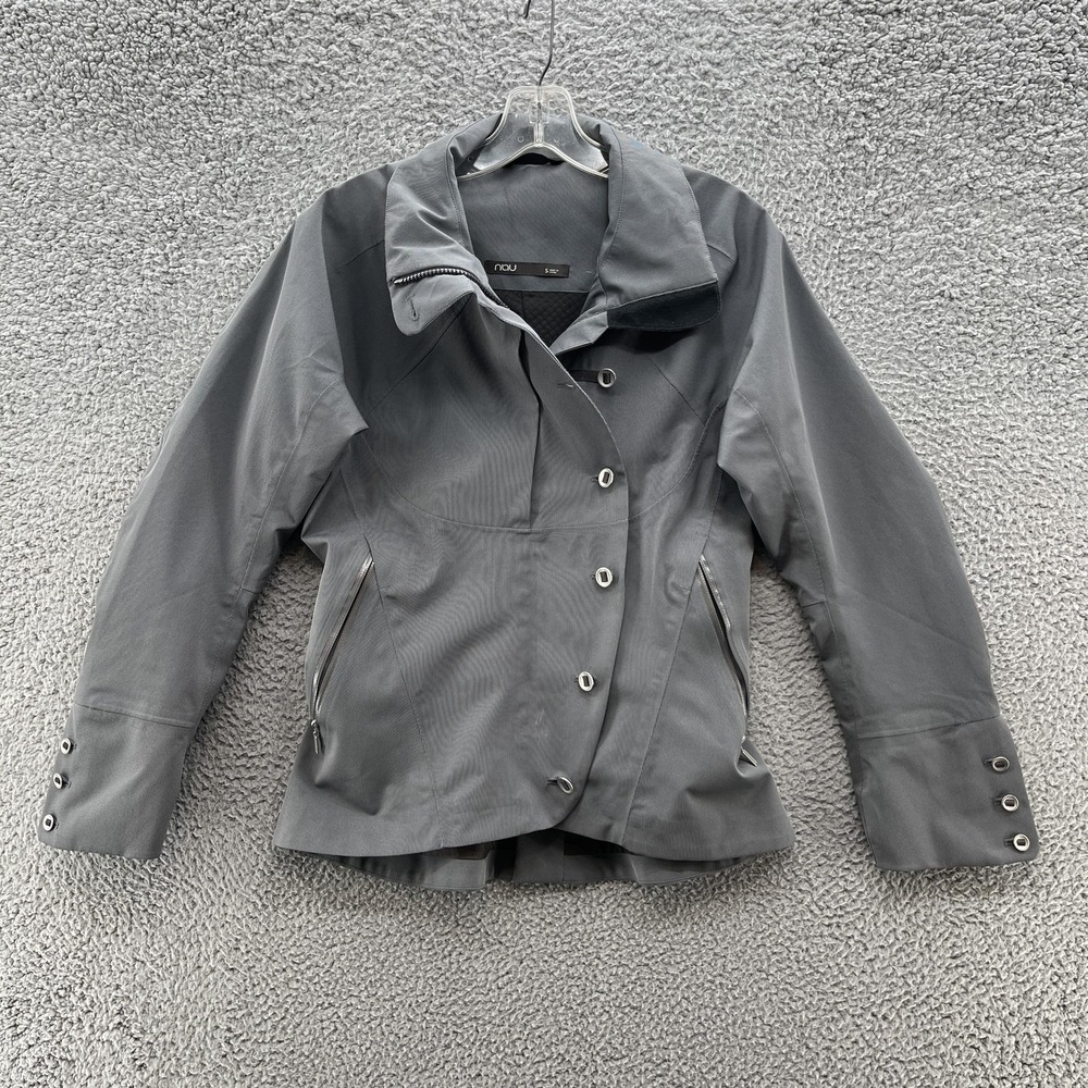Nau Jacket Womens Small Gray Urbane Water Repellent Eco Outdoor City Travel
